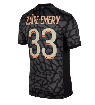 Paris Saint-Germain Warren Zaire-Emery #33 Tredje Tröja 2023-24 Kortärmad